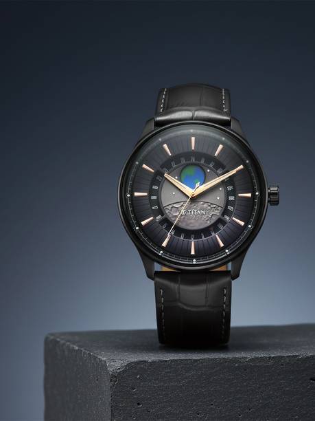 Titan Stellar Quartz Gray Round Dial Men's Watch / Anal...