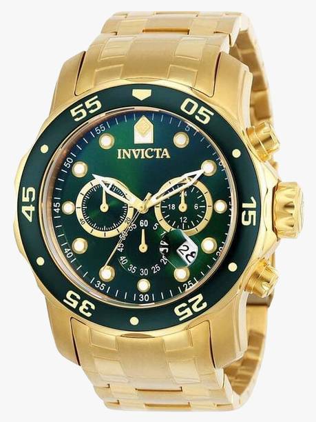 Pro Diver - Scuba Quartz Green Dial Analog Watch - For...