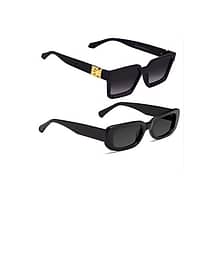 windexa Black Oversized Eyeglass Frame ( Pack of 2 )