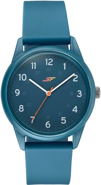 SF Field Analog Dark Blue Dial Dark Blue Silicon Strap ...