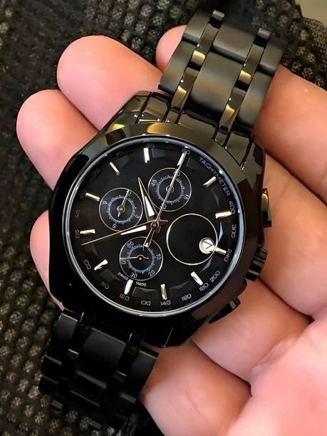 Day & Date Feature Dial Stainless Steel Strap Analog Wa...