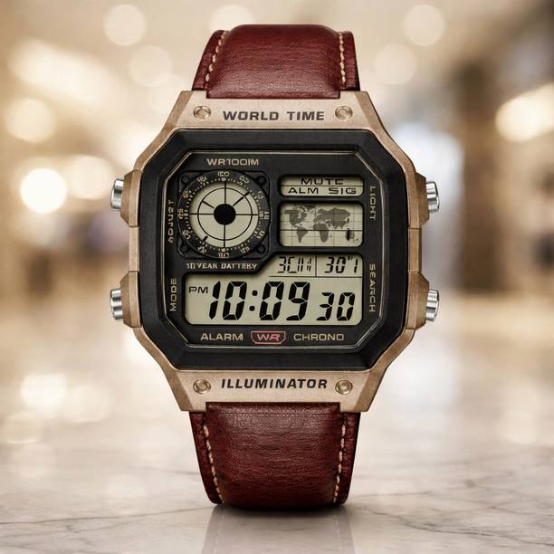 Urban Gear Digital Watch - For Men DIGIBRN01