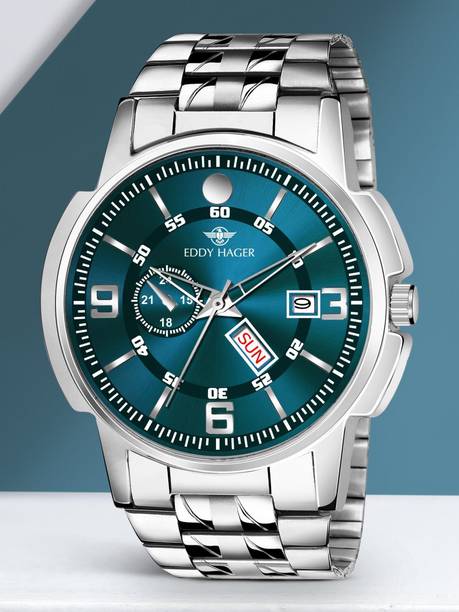 Olive Day and Date Analog Watch - For Men EH-226-OLIVE