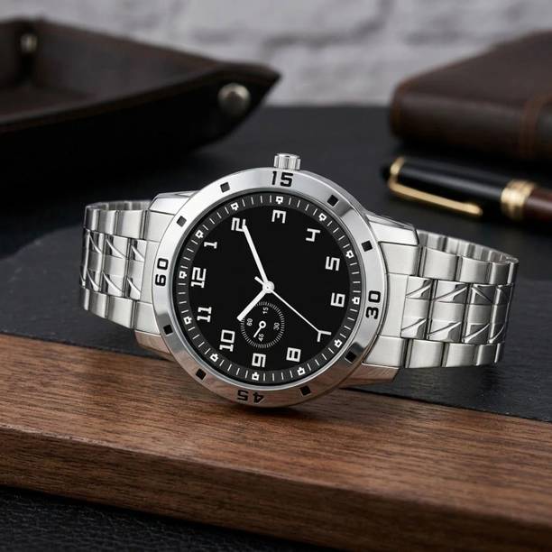 Men’s Premium Black Dial Watch Analog Watch - For Men ...