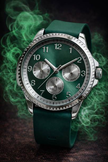 Classic collection Analog Watch - For Men Green dial c...