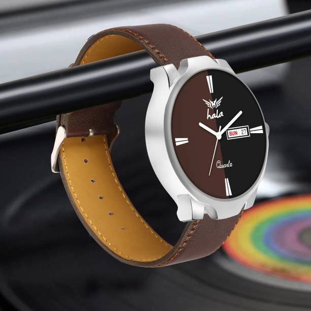 Hala-1049-Brown-DD Analog Watch - For Men HL-1048