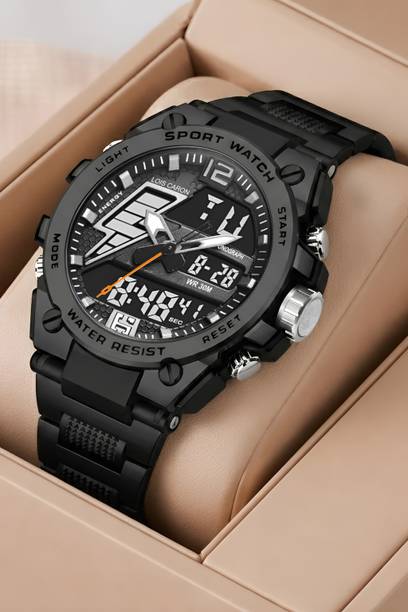 Analog Digital Watch for Men | Multifunction Stopwatch ...