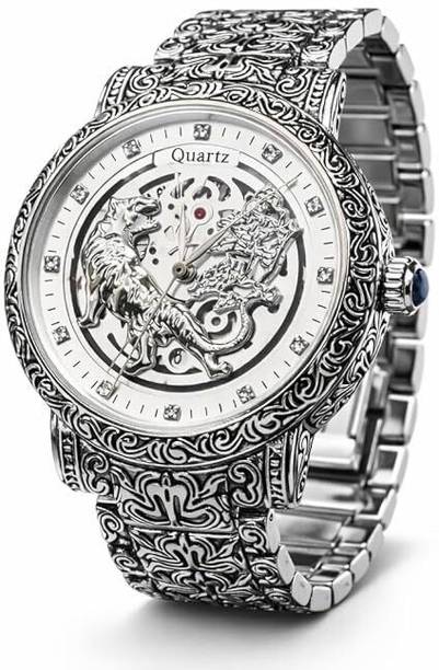 Analog Watch - For Men Lion & Dragon Designer Analog W...