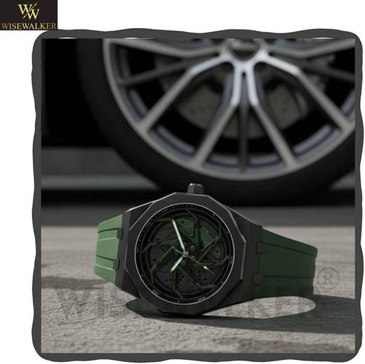 WiseWalker® Green Color Rim Revolving Modern Sport Look...