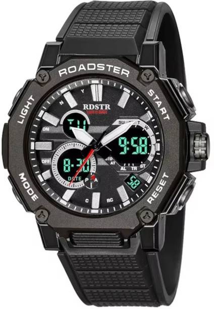 Rugged Style Analog-Digital Watch - For Men R8047BLK