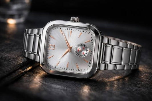 Classic collection Analog Watch - For Men Silver Squar...