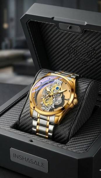 Premium Skeleton Dial Mechanical Movement Analog Watch ...