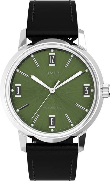 Marlin Round 40mm Green Dial Analog Watch - For Men TW...
