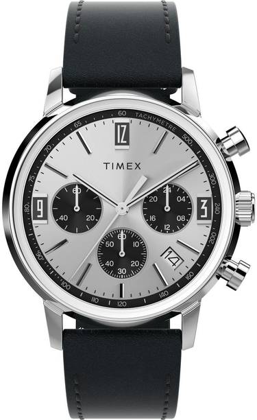 Marlin Round 40mm Silver Dial Analog Watch - For Men T...