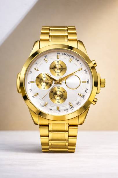 Classic collection Analog Watch - For Men White Chrono...