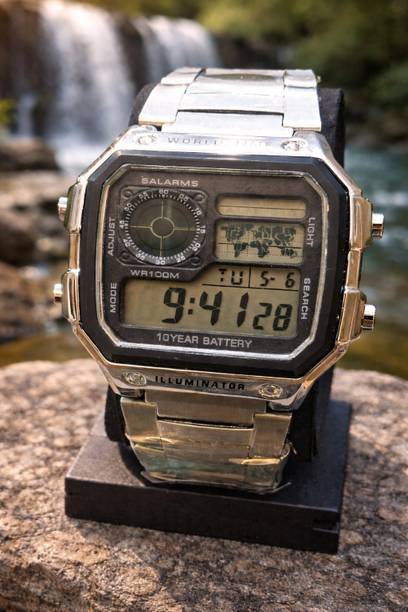 DIGITAL Digital Watch - For Men WT-SS-ILL-BLK-09