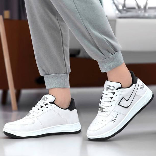 White Casual Sneakers for Men – Trendy Street Style Sne...
