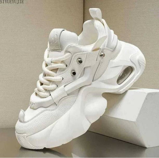 White Stylish Casual Sneakers For Men