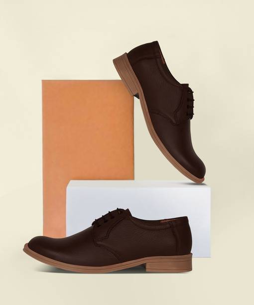 Ruff Leather Lace Up Shoes For Men