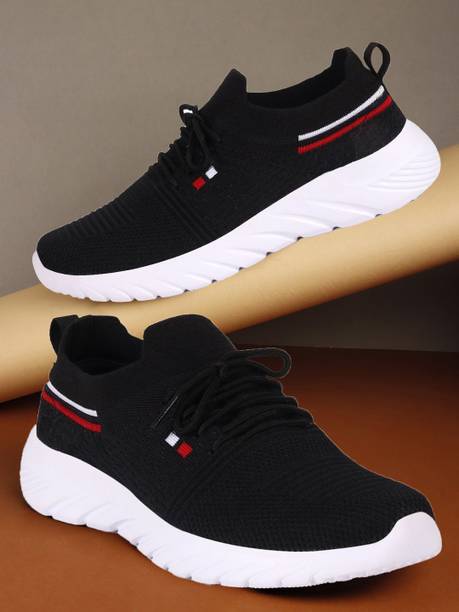 DL-Khalifa Black Walking/Outdoor/Sneakers For Men Sneak...