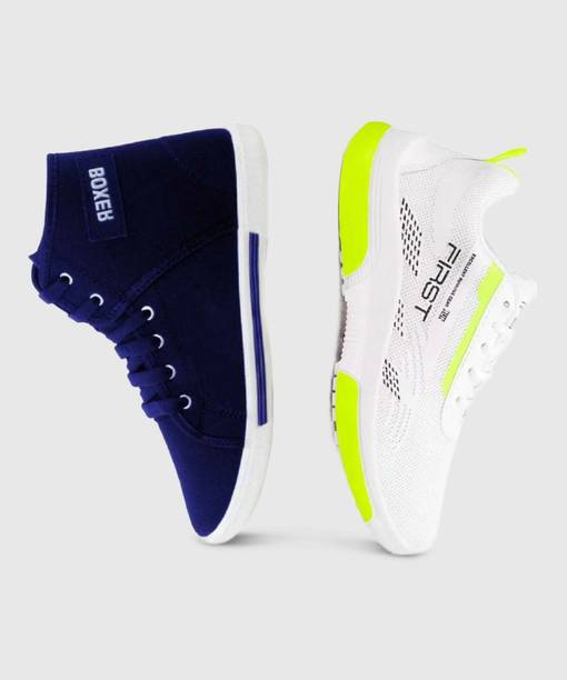 2 Pair Combo Stylish & Trendy Sneakers For Men