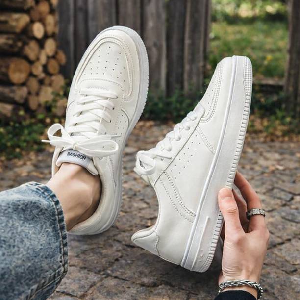 White Low-Top Sneakers Sneakers For Men