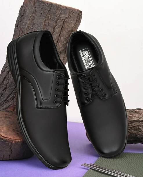 AAESHU Men’s Stylish Leather Lace-Up Shoes | Casual & F...