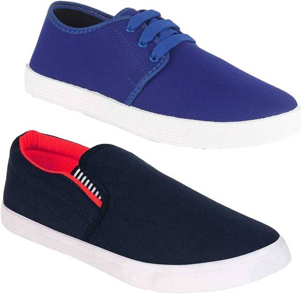 Men Combo Pack of 2 Shoes & Casual With Loafers Sneaker...