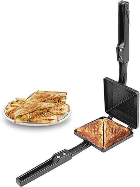 Sambhuya 2-Cut Gas Sandwich Toaster | Non-Stick Alumini...
