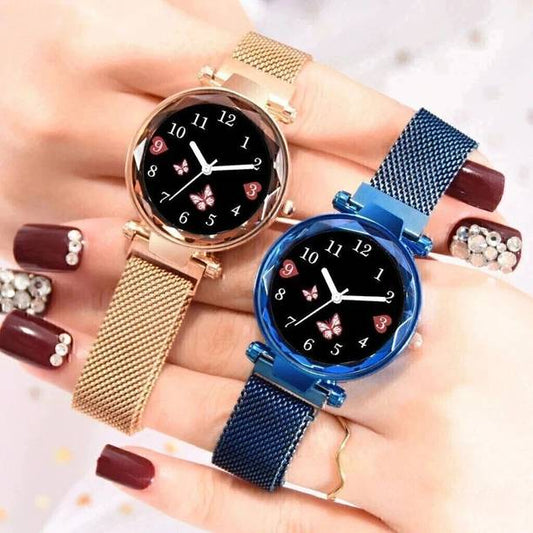 Stylish Latest Magnetic Strap Watch For Girls women Ana...