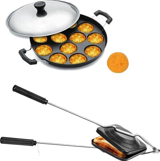 RBGIIT Sandwich Gas Toaster Regular & 12 Cavity Appam P...