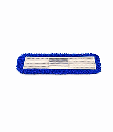 24 Inch Microfiber Mop Refill | Dry & Wet Floor Cleaning Replacement Head | High Absorbent Washable Dust Mop Refill | Compatible Flat Mop | Blue