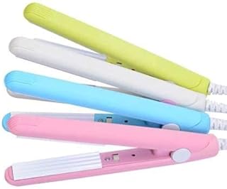 Generic Hair Straightener Mini Professional Hair Pressing Machine With Temperature Control, Flat Iron Plate With Plastic Storage Box Pack of 1 (Color