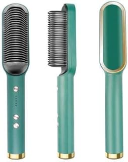 Hair Straightener Brush, Hair Styler For Men and Women, Hair Straightening Iron Built with Comb & Anti-Scald, Perfect for Professional Salon at Home H