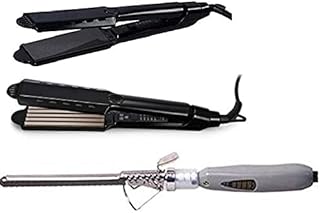 JGJ® 8227 Professional Hair Crimper For Women & JGJ� 8227 Professional Hair Straightener For Women Flat Iron For Women And JGJ� 228 Professional Hair