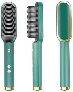 ROMISTO 2in1 Ceramic Hair Straightening Brush, Hair Straightener for Woman,Straightener Comb for Smooth, Silky Hair - Straightener Brush with 30s Heat