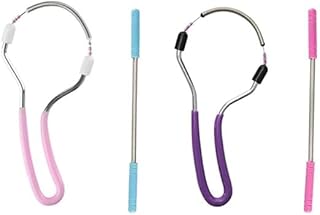 4 Pcs Facial Hair Remover Manual Epilator Spring Spring Face Hair Remover with Handle Hair Epilator Tool