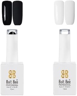 Bolt Bee Gel Nail Polish Kit Set | Soak Off UV LED Gel High-Pigment Glossy Nail Art Manicure Set for Salon & DIY at Home | Long-Lasting Nail Design De