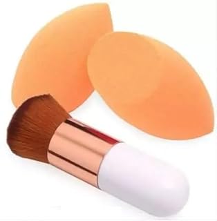 Leticia 3-Piece Makeup Tool Set Foundation Brush + 2 Beauty Blenders Makeup Applicator Set