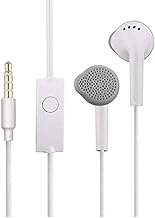 Original Wired Earphones for All Samsung Smartphones with Mic | Pure Bass Sound | One Button Multi-Functional Remote | Comfort fit Built in-line Mic,