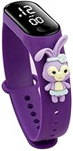 Digital Dial Waterproof Stylish & Fashionable Wrist Smart Watch LED Band for Kids, Cute Character Design, Adjustable Silicone Band, Fun Wrist Watch fo