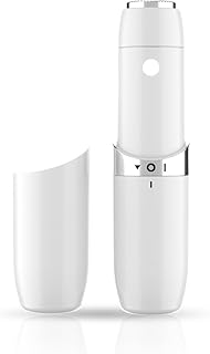 NOVUSOL Mini Face Hair Remover Electric Facial Epilator for Women, Quick, Instant, Gentle, Painless, Smooth Skin, Glow On-The-Go, with Smartlight, for