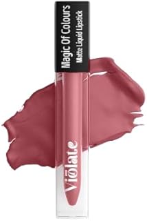 Liquid Matte Lipstick for Women | Long-Lasting 16Hr Wear | Quick Dry, Smooth Finish | Rich Color, Non-Drying Formula | Suitable for All Skin Types | 5