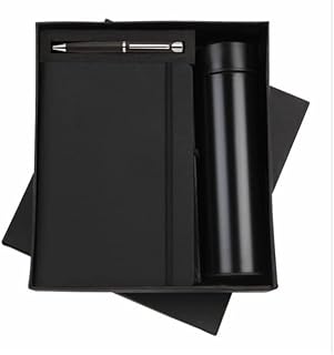 3 In 1 Corporate Gift Set With Diary Notebook, Pen, And Temperature Water Bottle | Birthday Gift For Boyfriend/Husband/Brother/Father | Gift For Men S