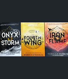(3BOOK SET ) ONYX STORM&FOURTH WING & IRON FLAME by  Rebecca Yarros  (PAPERBACK)