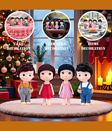 3MADS 4 Piece of Figure Couple Doll Showpiece