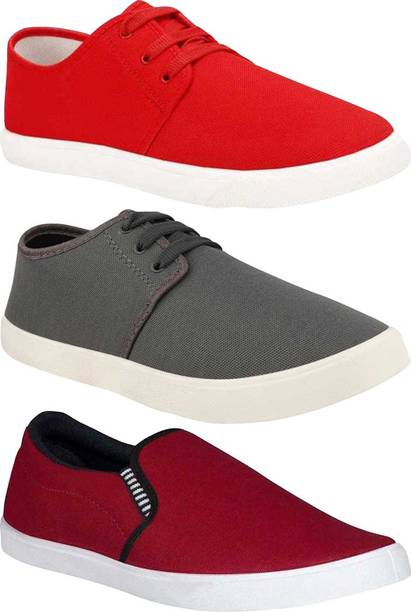Lightweight Combo Pack Of 3 Trendy Sneakers Sneakers Fo...