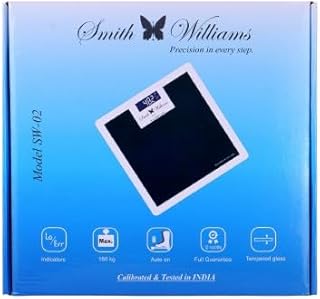 Glass Digital Bathroom Scale for Body Weight Measurement Weighing Scale with LCD Display, Easy-to-Use, Tempered Glass Platform, LED Display, 180kg Cap