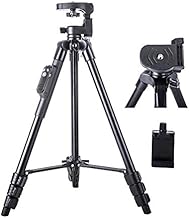 TMG VCT 5218 Smartphone and DSLR Camera Tripod with Wireless Bluetooth Remote Control (Yunteng)