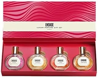 Engage Luxury Perfume Gifts For Women, 100ml, Long Lasting Smell, Best Birthday, Anniversary Gift Hamper by ITC, Eau De Parfum, Travel Sized Combo, 25